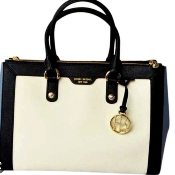 henri bendel Handbags - Henri Bendel designer handbag. Blue, white and black, carry all west 57th